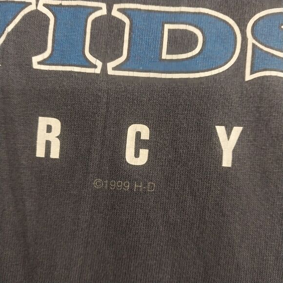 Vintage 1999 90s Harley-Davidson Bloomington IN Black T Shirt Size XL - Picture 5 of 6